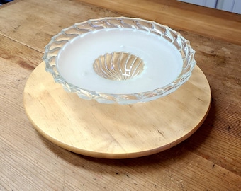 Vintage 3 Chain Ceiling Frosted Glass Lamp Fixture 30s