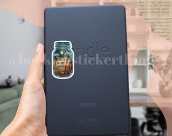 boekenliefhebber geluk leuke meisjessticker Book Bookish Kindle Stickers Dark Romance Kiss-Cut Stickers