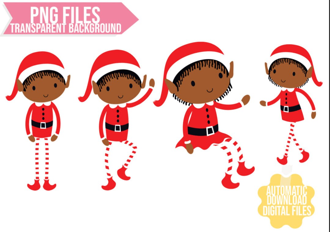 Holiday Christmas Elves | Png Clipart | Digital Download PNG ...