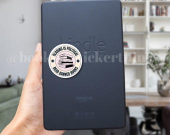 bookish reading is political banned books reader Kiss-Cut Stickers