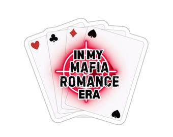 mafia romance girly in my mafia romance era Bookish Kindle Stickers Dark Romance Stickers Kiss-Cut Stickers