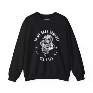 dark romance girly era book lover dark romance long sleeve bookish graphic tee book lovers Unisex Heavy Blend™ Crewneck Sweatshirt