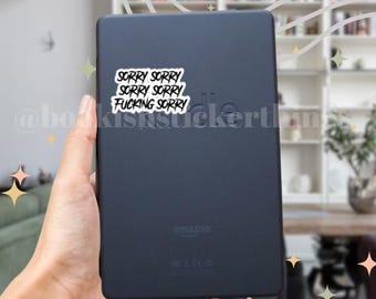 officieel gelicentieerde leigh rivers kleine vreemdeling sorry malachi vize Book Bookish Kindle Stickers Dark Romance Stickers