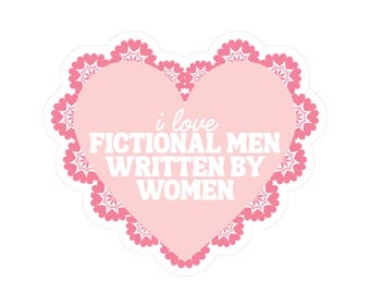 fictional men written by women romance booktok Book Bookish Kindle Stickers Dark Romance Kiss-Cut Stickers