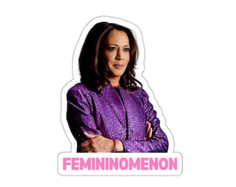 Vrouwelijk Kamala Harris 2024-sticker Kiss-Cut-stickers