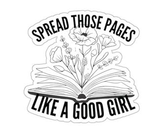 verspreid die pagina's als een braaf boek Bookish Kindle Stickers Dark Romance Kiss-Cut Stickers