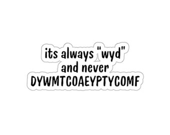 DYWMTCOAEYPTYCOMF Kindle Sticker Bookish Kindle Stickers Dark Romance Kiss-Cut Stickers