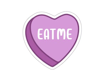 Die-Cut stickers eat me heart candy spicy stickers bookish booklover dark romance kindle dark romance stickers