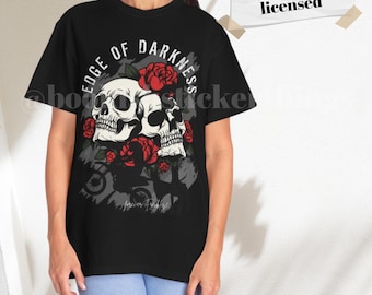 officially licensed leigh rivers kade mitchell edge of darkness bookish dark romance Unisex Garment-Dyed T-shirt