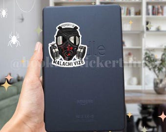 property of malachi vize little stranger liar Book Bookish Kindle Stickers Dark Romance Kiss-Cut Stickers