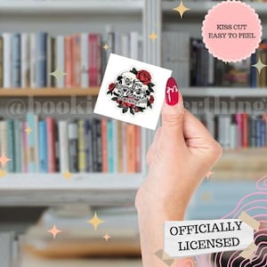 officially licensed leigh rivers kade mitchel edge of darkness Book Bookish Kindle Stickers Dark Romance