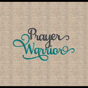 Prayer warrior Machine Embroidery Design T shirt Design     5x7 and other sizes.