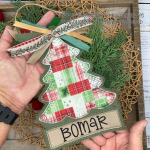 ITH Felt Christmas Tree Banner Embroidery Design | Embroidery Machine ...