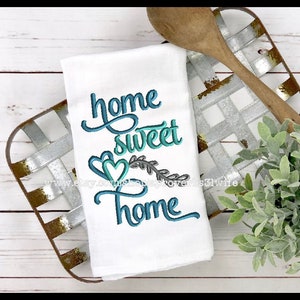 Home sweet home embroidery design Laurel Embroidery Design Machine Embroidery 4 sizes 5x7  8x6  9x7  8x10