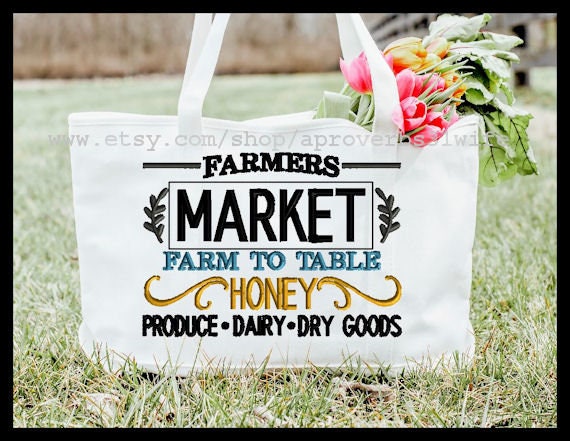 Farmers Market Embroidery Design Machine Embroidery Design Farm House Embroidery Design Embroidery Design 3 sizes  5x7 8x6  9x7