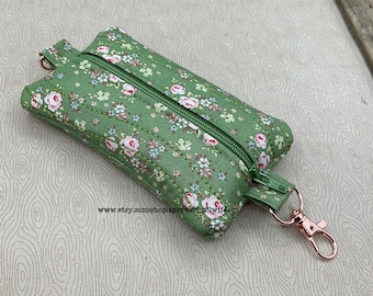 Porta pañuelos de bolsillo ITH, diseño de bordado a máquina, bolsa de tela acolchada con cremallera, diseño de bordado de 5 x 7 pulgadas, archivo de puntada rápida