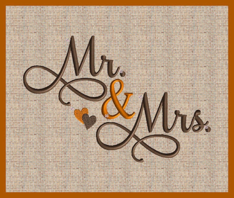 Mr and mrs embroidery design mr and mrs wedding embroidery  etsy Mr and mrs embroidery design mr and mrs wedding embroidery  etsy