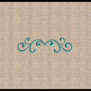 Scroll Flourish Machine Embroidery Design Text Divider Embroidery Design Filigree Filagree Embroidery Design Scroll Design 1