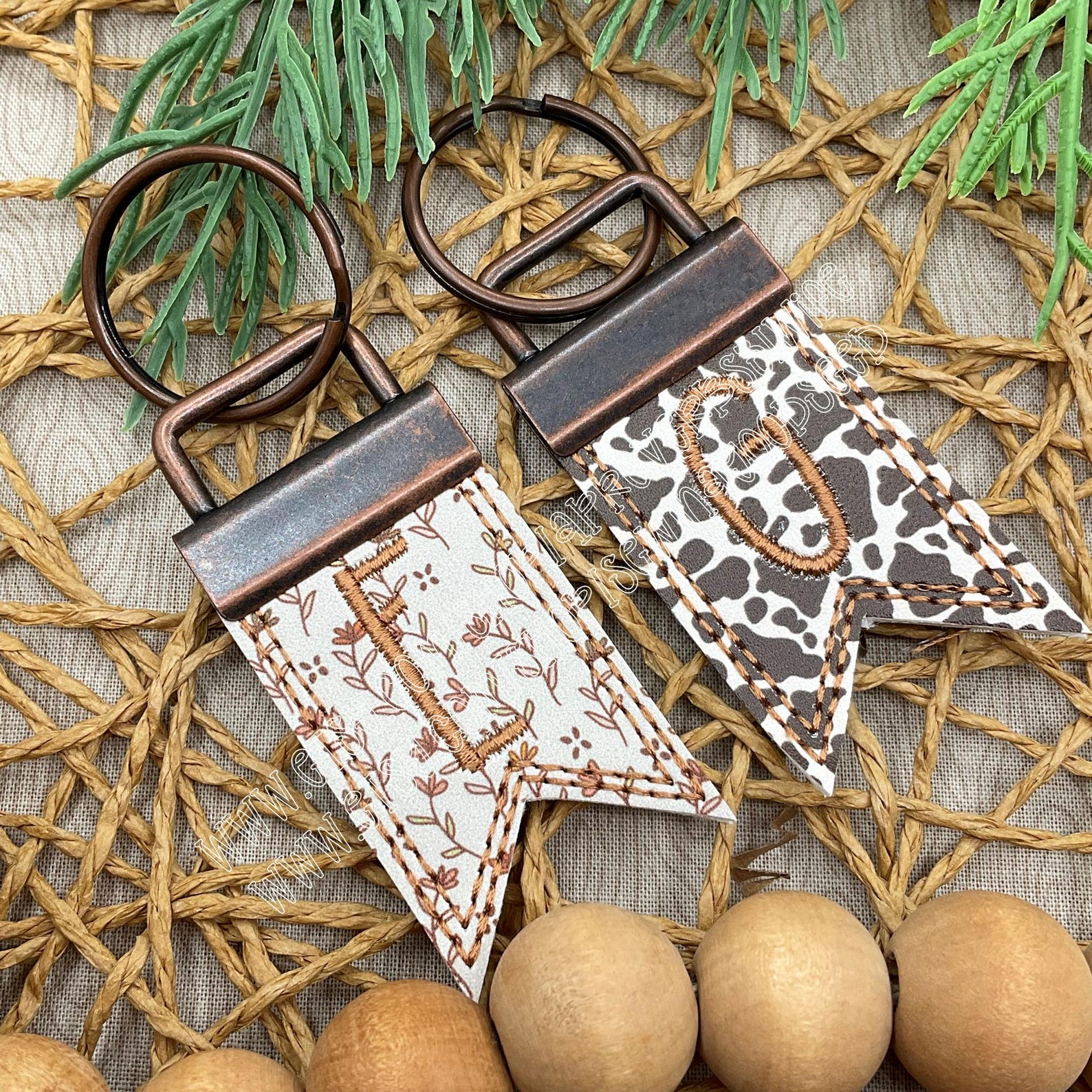 ITH Flag Key Fob 2 Inch With Font Machine Embroidery Design ...