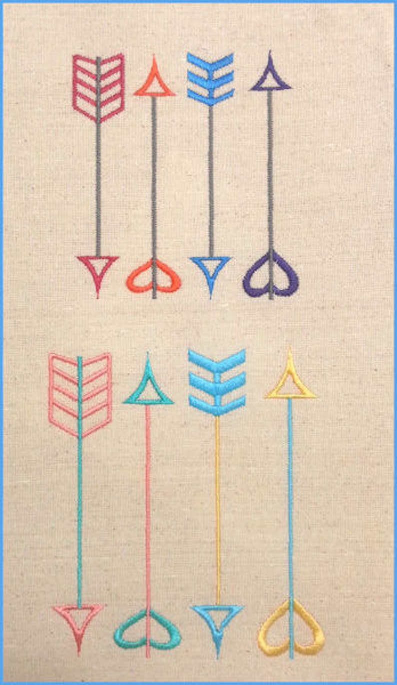Arrow embroidery design arrow embellishment embroidery design  etsy Arrow embroidery design arrow embellishment embroidery design  etsy