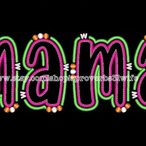 5 Inch Monogram Font Set | Outline Doodle Font Machine Embroidery ...