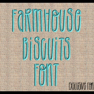 Farmhouse Biscuits Alphabet EXCLUSIVE Embroidery Font Set  Sizes 1.0&quot;,1.5&quot;, 2.0&quot;, 2.5&quot; and 3.0&quot; INSTANT DOWNLOAD now available.