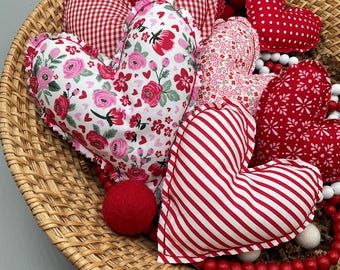 ITH Fabric Bean Stitch Heart | In the hoop Heart Design| Valentine Bowl Filler | Farmhouse Valentine Heart Decor | Machine Embroidery Design