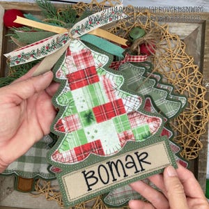 ITH Felt Christmas Tree Banner Embroidery Design | Embroidery Machine ...