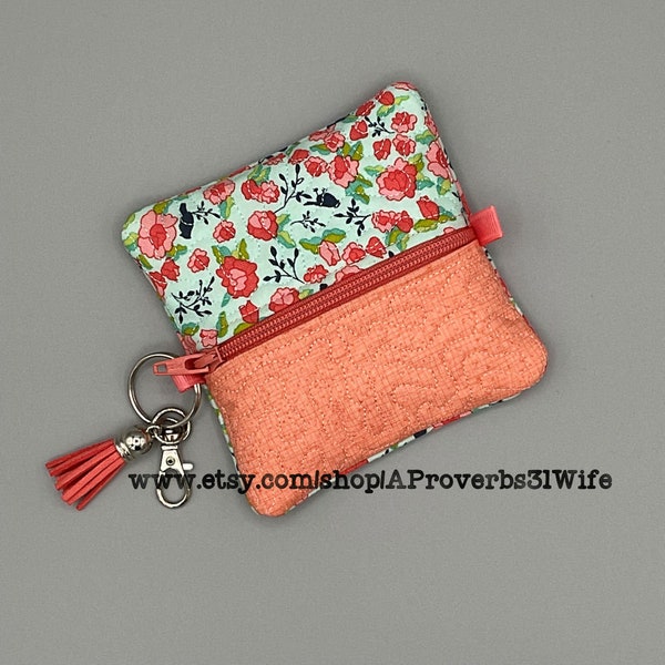 ITH Mini Zipper Pouch - Instant Digital Download - Machine Embroidery Design - Quilted - Lined - Finished 4x4 Pouch - 5x5 Hoop