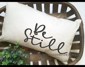 Be still Psalm 46:10 embroidery design Rustic Embroidery Design Bibe Verse Embroidery 7 sizes 4x7 8x4 9x5 10x5  11x6  12x6  13x7