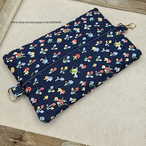 ITH Large Zipper Pouch - Instant Digital Download - Machine Embroidery Design - Quilted - Lined - Finished 8.75 x 5.75 Finished Pouch Size