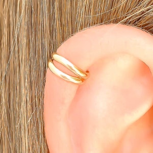 14K Gold Filled Ear Cuff, Mini Cartilage Ear Cuff, Non Pierce Ear Cuff, Minimalist Ear Wrap, No Pierce Cartilage Earrings, Gift for Sister