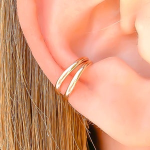 Rose Gold Ear Cuff, 14K Rose Gold Filled, Non Pierce Ear Cuff, Rose Gold Ear Wrap, Rose Gold Jewelry, No Pierce Earrings, Earcuffs