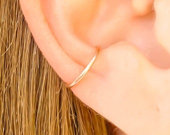 Gold Conch Hoop, Gold Filled Conch Piercing, Single Conch Hoop Earring 10mm 20 gauge (small), 12mm 19 gauge (medium), 14mm 19 gauge (large)