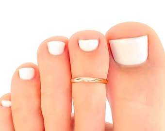 Gold Toe Ring, Toe Rings, Gold Filled Toe Ring, Minimalist Toe Ring, 14K Gold Filled, Summer Jewelry, Adjustable Ring, Gold Ring