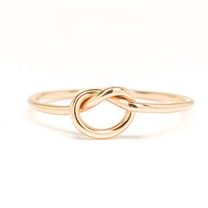 Gold Knot Ring, Love Knot Ring, Promise Ring, Gold Filled Ring, Bridesmaid Ring, Friendship Ring, Thin Gold Ring