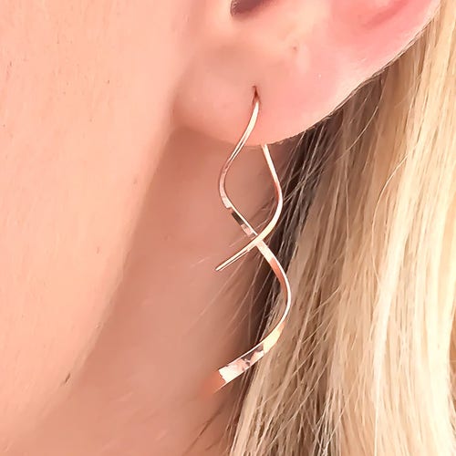 dainty earrings by custom jewelry earrings minimal gold earrings Gold Threader Earrings gold filled earrings Sterling silver/rose gold/gold earrings minimal earrings minimalist earrings 