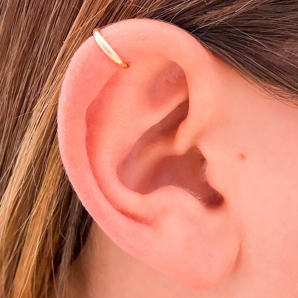 Gold Ear Cuff Gold Filled Ear Cuff Minimalist Ear Cuff Non Etsy