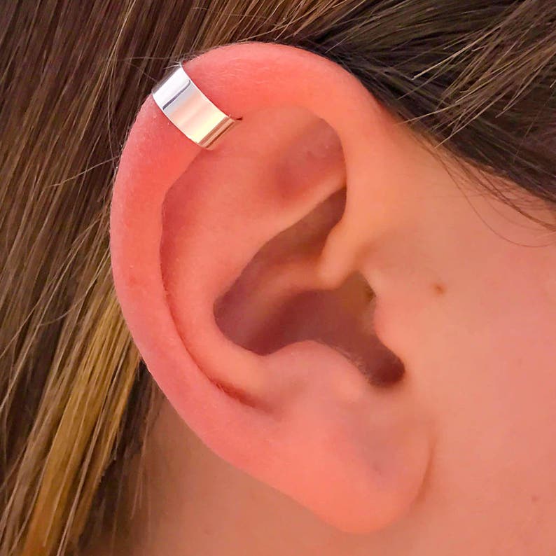 Silver Ear Cuff Sterling Silver Earcuff Cartilage Ear Cuff Etsy