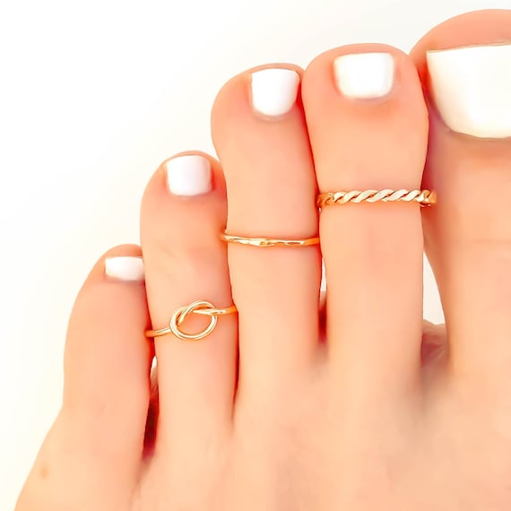 Joyería Joyería y bisutería corporal Anillos para los dedos de los pies 1 anillo de puntera minimalista 1 anillo de puntera minimalista 