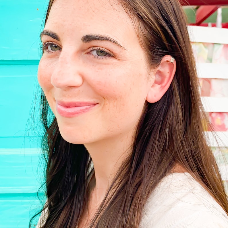 Gold Ear Cuff Hammered Ear Cuff Cartilage Ear Cuff Gold Etsy