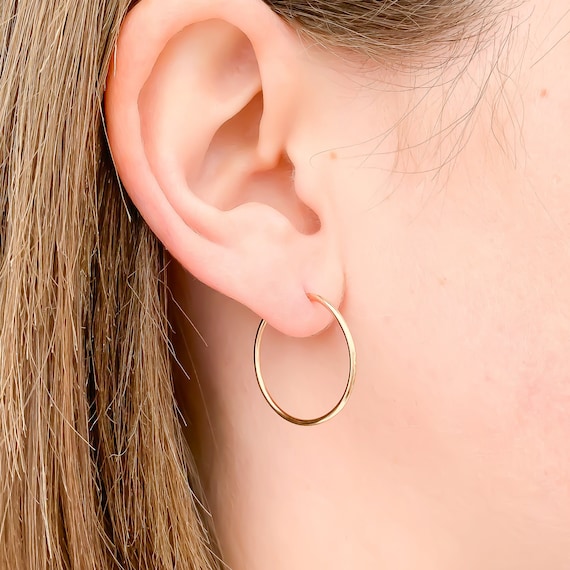 Gold Hoop Earrings Gold Filled Hoops 