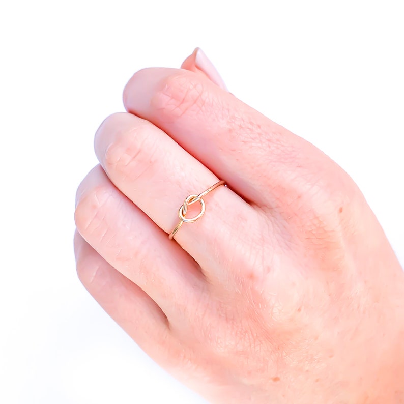 Gold Knot Ring Love Knot Ring Promise Ring Gold Filled Etsy