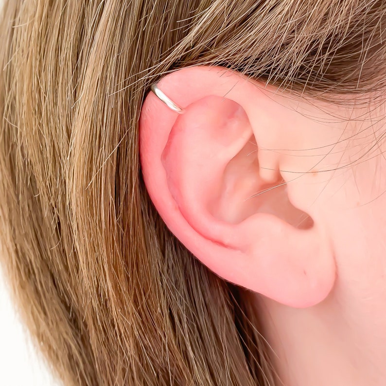 Sterling Silver Ear Cuff No Piercing Ear Cuff Cuff & Wrap Etsy