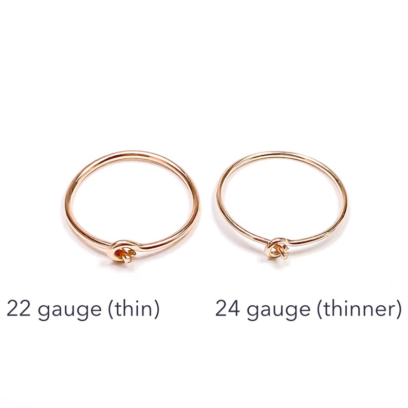 Rose Gold Huggie Hoop Earrings, Rose Gold-filled Small Hoops, Tiny Rose Gold Hoops image 2