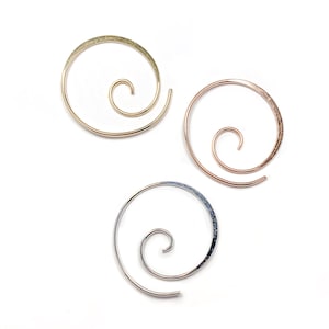 Sterling Silver Hoops, Spiral of Life Hoops, Silver Spiral Hoops, Silver Hoop Earrings, Spiral Earrings, Sterling Silver Earrings image 10