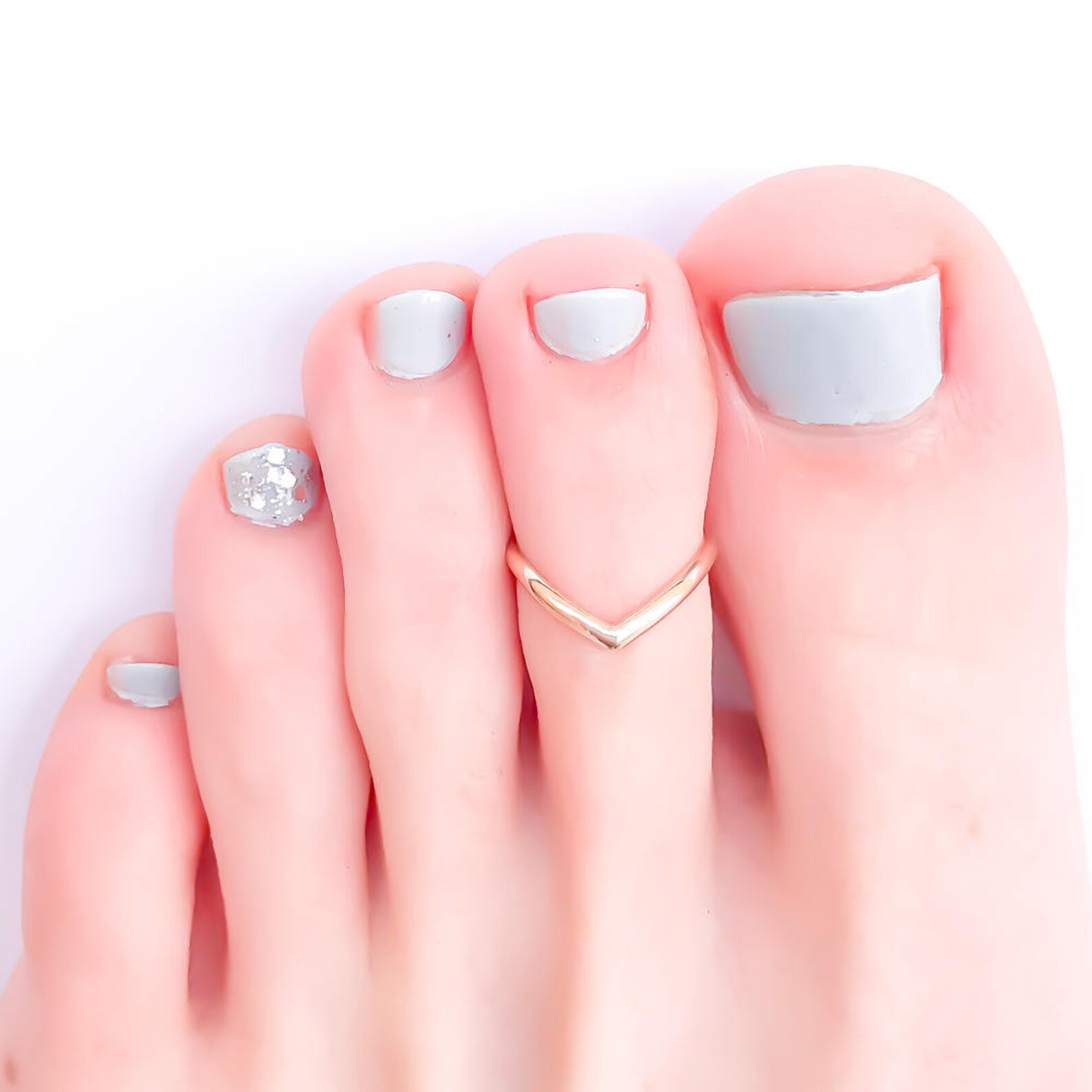 Gold Toe Ring Chevron Toe Ring Gold Filled Toe Rings Etsy