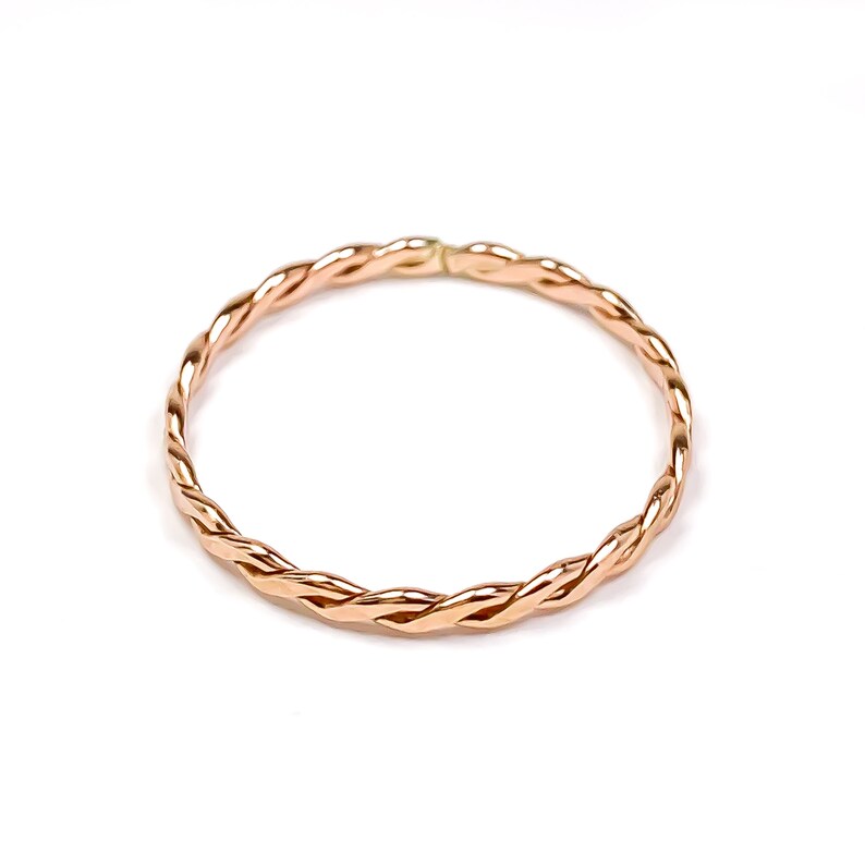 Silver Twist Sizable Stacking Rings Stackable Pink Jewelry Rings R214