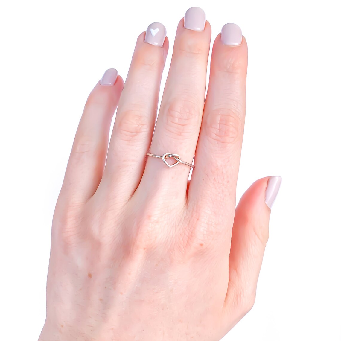 Love Knot Ring Promise Ring Tie the Knot Sterling Silver Etsy