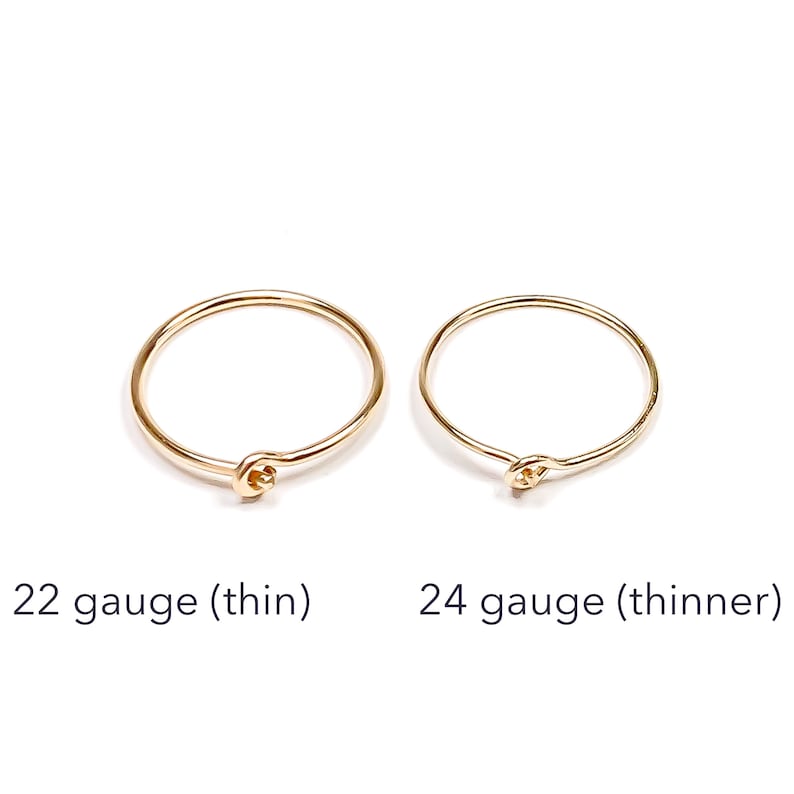 14K Gold Hoop Earrings, Small Pure Gold Hoops, Gold Huggie Earrings image 5